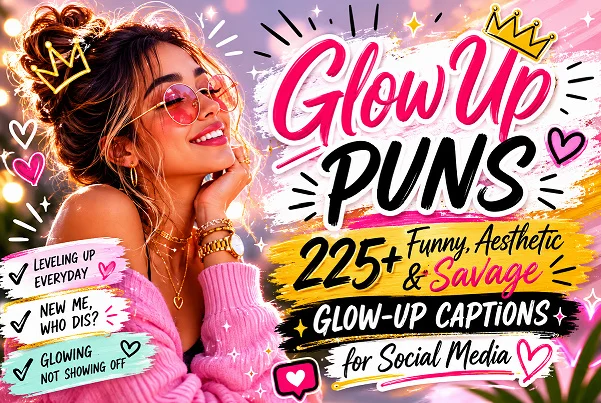 Glow Up Puns