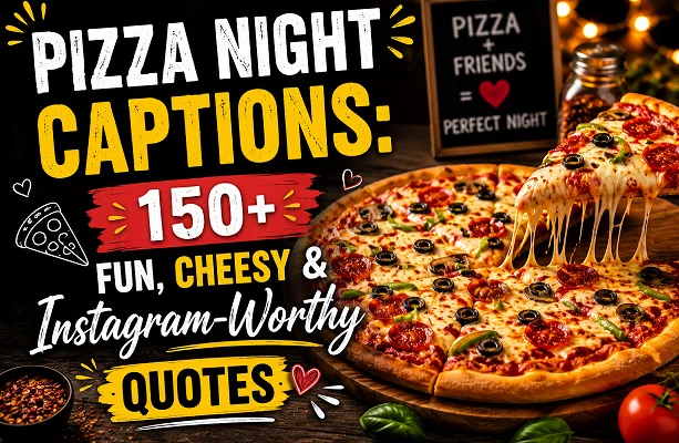 Pizza Night Captions