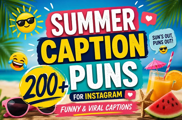 Summer Caption Puns