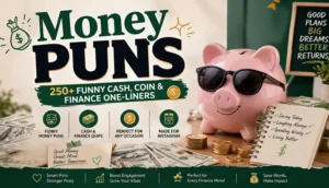 Money Puns: 250+ Funny Cash, Dollar, Coin & Finance One-Liners💰